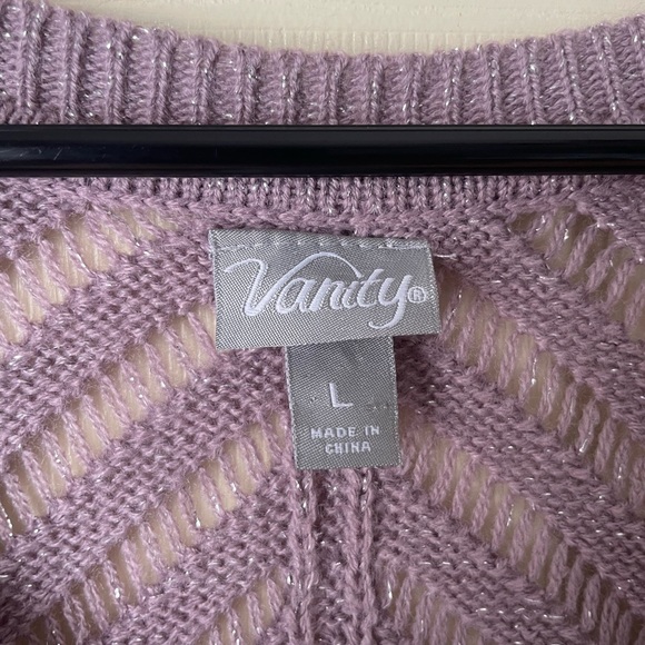 Vanity lavender knit blouse - Picture 3 of 6